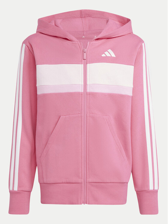 adidas adidas Trenerka Seasonal Essentials Tiberio 3-Stripes JC7521 Ružičasta Regular Fit