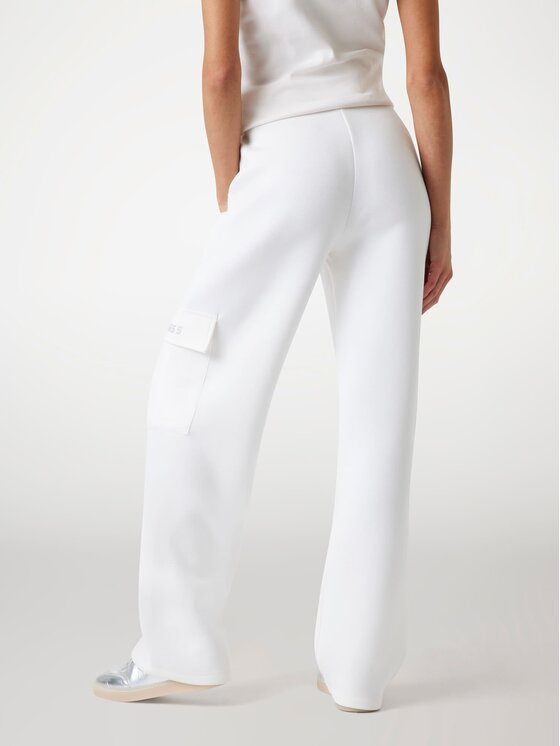 Guess Guess Spodnie materiałowe 169839 Biały Slim Fit