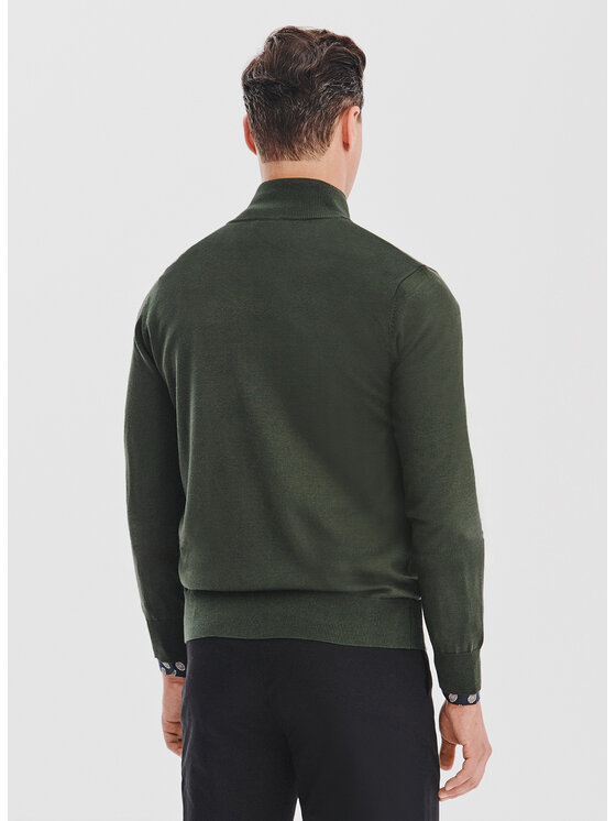 Pako Lorente Pako Lorente Sweter P25WF-2X-024-Z Zielony Classic Fit