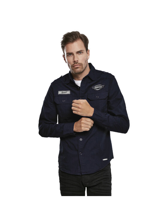 Brandit Brandit Koszula 4023.8.7XL Granatowy Regular Fit