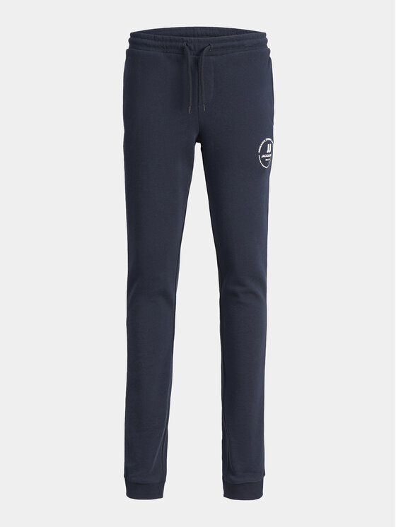 Jack&Jones Junior Teplákové nohavice Gordon 12249965 Tmavomodrá Slim Fit