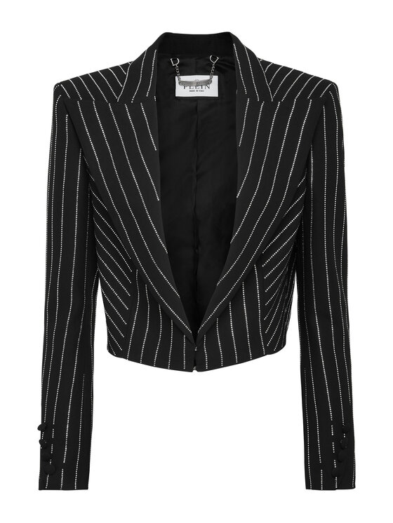 PHILIPP PLEIN PHILIPP PLEIN Bolerko 9211 Czarny Fitted Fit