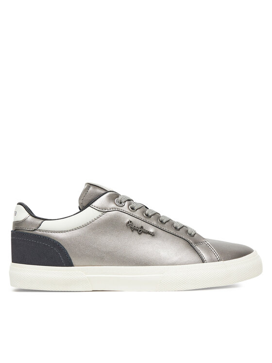 Pepe Jeans Pepe Jeans Sneakersy Kenton Glam W PLS300005 Srebrny