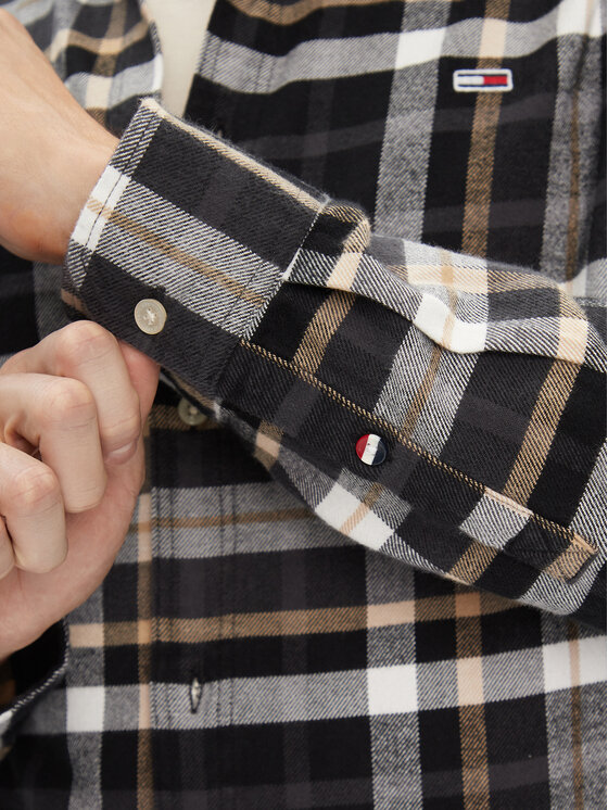 Tommy Jeans Tommy Jeans Košile DM0DM17246 Černá Classic Fit