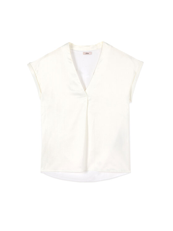 Oltre Oltre T-Shirt G268J204323N011 Biały Regular Fit