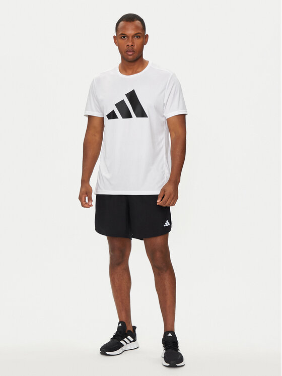 adidas adidas T-krekls Run It IN0075 Balts Regular Fit