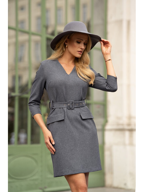 Stylove Stylove Večerní šaty S369 Šedá Ladies Fit