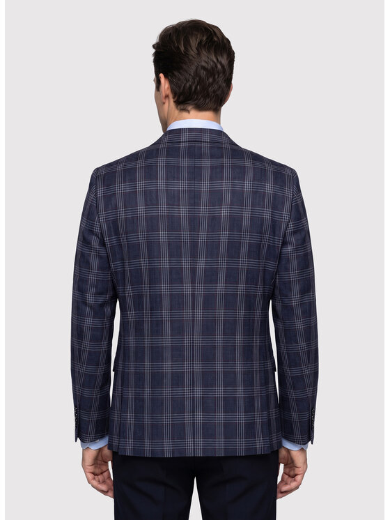 Pako Lorente Pako Lorente Marynarka P26WF-3X-021 Granatowy Slim Fit