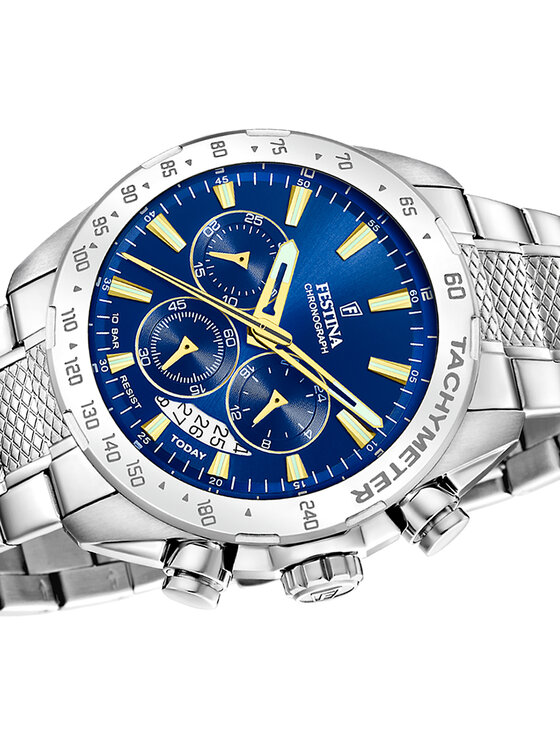 Festina Festina Zegarek F20668-2 Srebrny