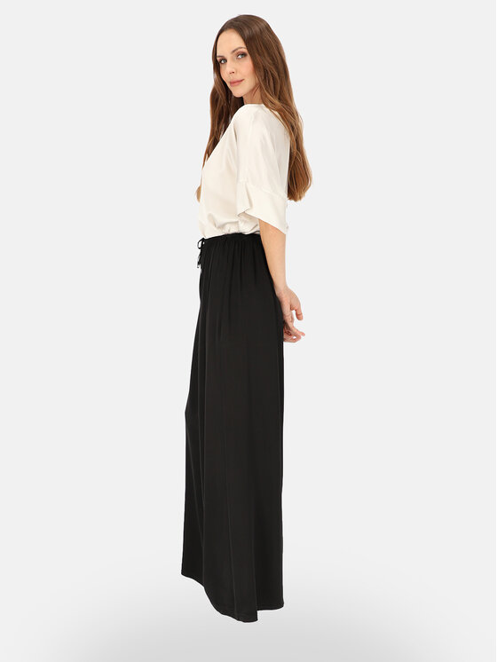 L’AF L’AF Spodnie materiałowe Sheron Czarny Wide Leg