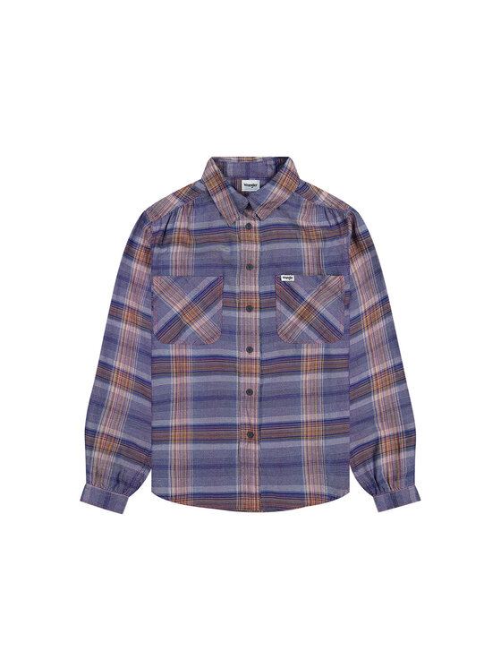 Wrangler Wrangler Koszula 112370788 Niebieski Regular Fit