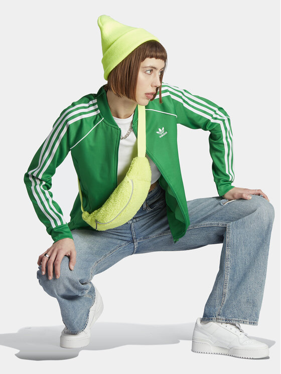 adidas adidas Džemperis ar kapuci adicolor Classics SST IK4030 Zaļš Regular Fit