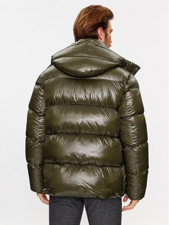 Hetregó Hetregó Пуховик Justin 8K562 Зелений Regular Fit