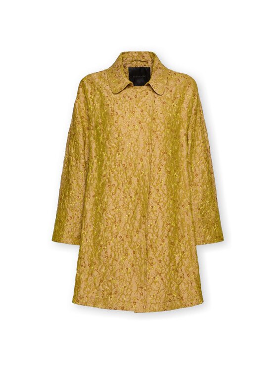 Elena Mirò Elena Mirò Płaszcz zimowy F239P100195N001 Żółty A-Line Fit