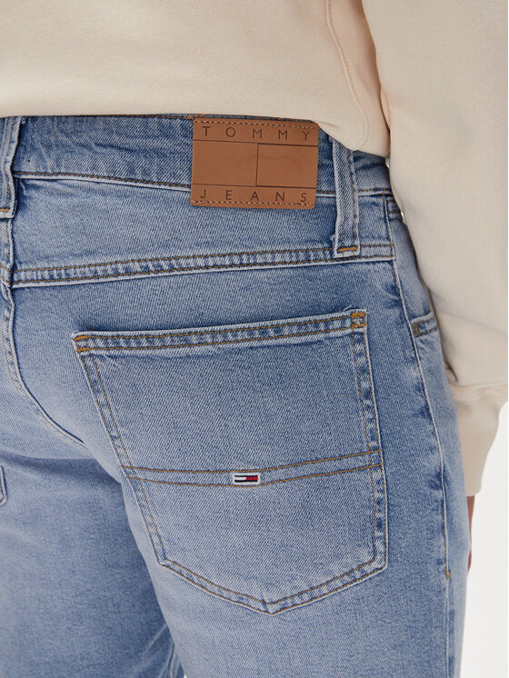 Tommy Jeans Tommy Jeans Džínsové šortky Ronnie DM0DM20962 Modrá Slim Fit