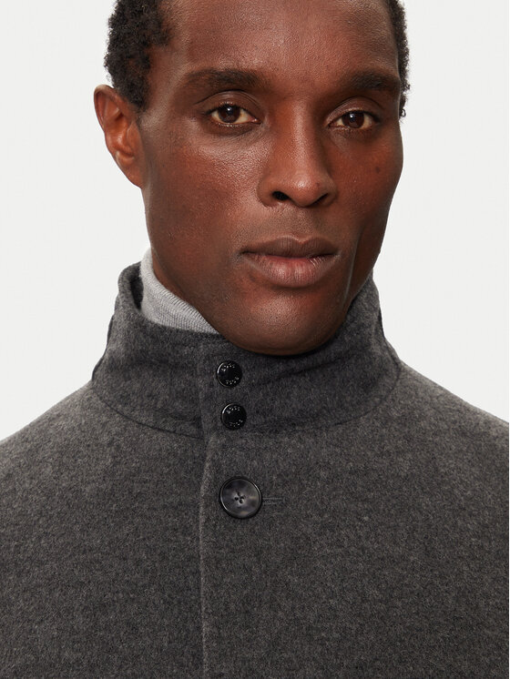 BOSS Boss Vilnas mētelis H-Hyde 50525764 Pelēks Slim Fit