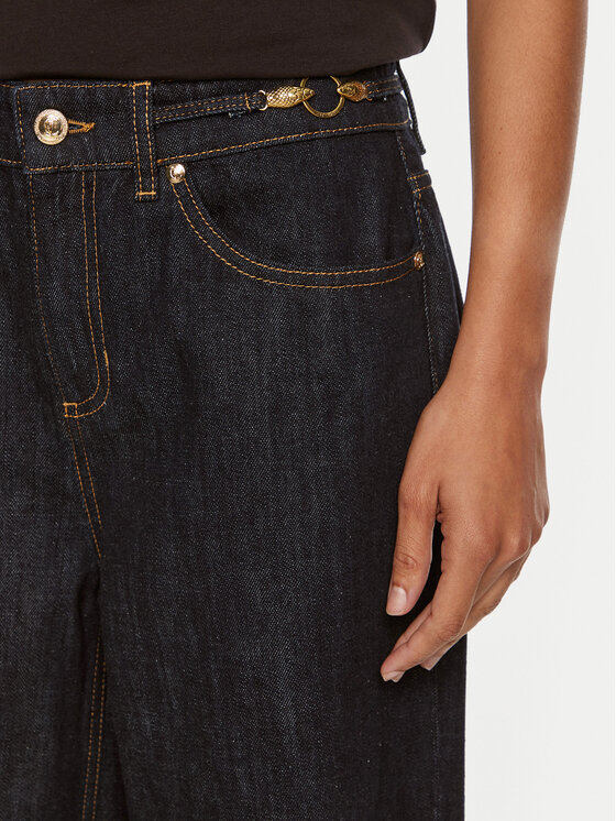 Just Cavalli Just Cavalli Jeansy 77PAB5C4 Granatowy Straight Fit