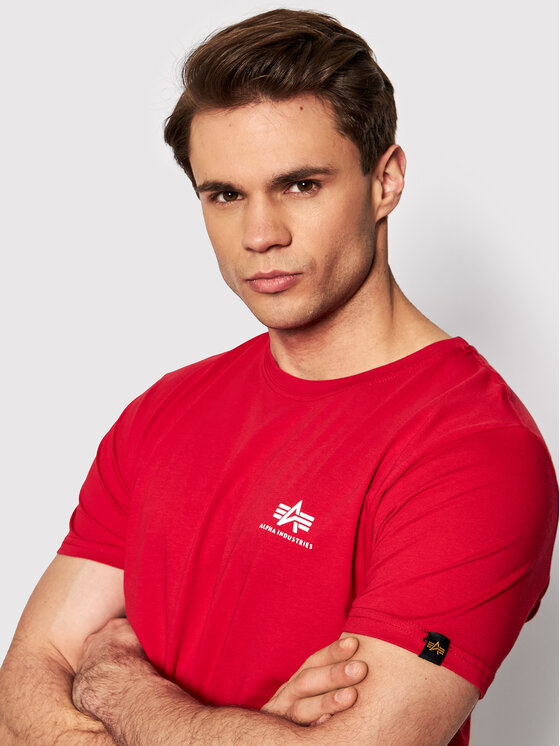 Alpha Industries Alpha Industries T-särk Backprint 128507 Punane Regular Fit