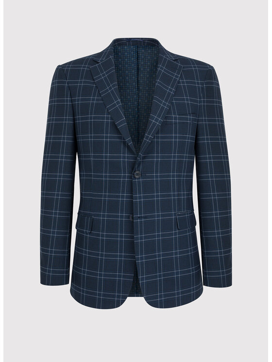 Pako Lorente Pako Lorente Marynarka P22WF-3G-004 Granatowy Slim Fit