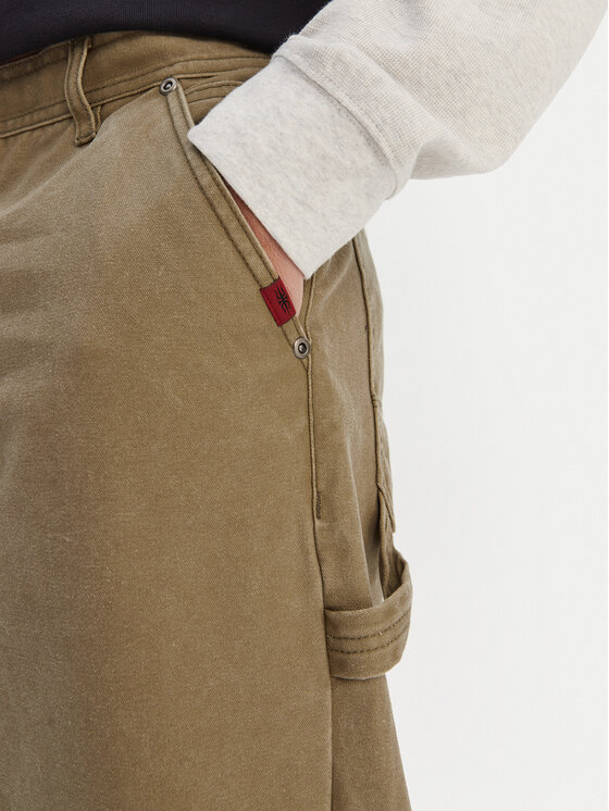 Quiksilver Quiksilver Džinsi Mercury Straight Out EQYNP03325 Bēšs Wide Leg