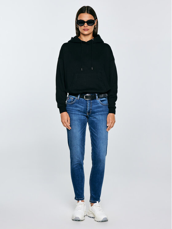BIG STAR BIG STAR Bluza SUSANA Czarny Basic Fit