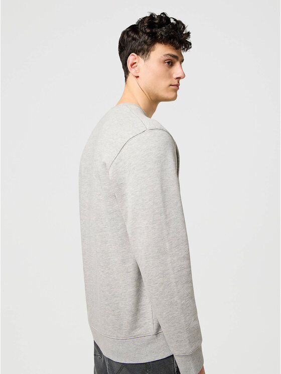 Wrangler Wrangler Felpa SMALL GRAPHIC CREW MID Grigio Regular Fit