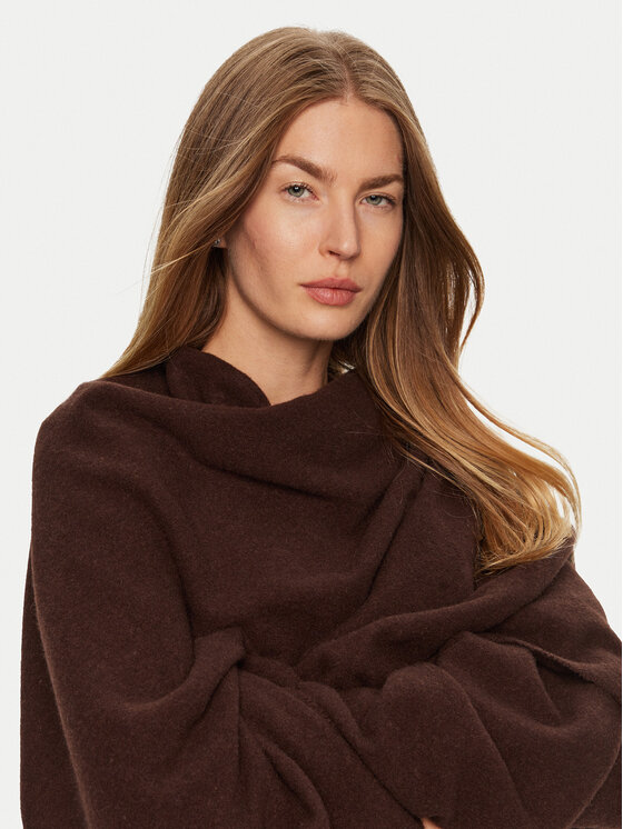 Max Mara Leisure Max Mara Leisure Пончо Martora 2426736028 Коричневий Relaxed Fit
