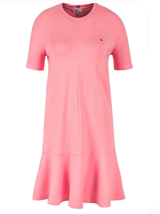 Tommy Hilfiger Tommy Hilfiger Každodenní šaty Tiffany WW0WW27351 Růžová Relaxed Fit