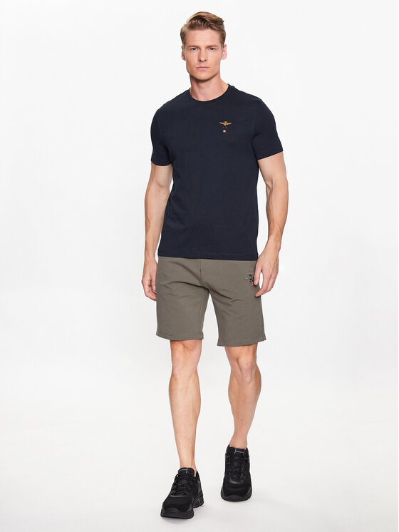 Aeronautica Militare Aeronautica Militare Marškinėliai 251TS1580J372 Tamsiai mėlyna Regular Fit