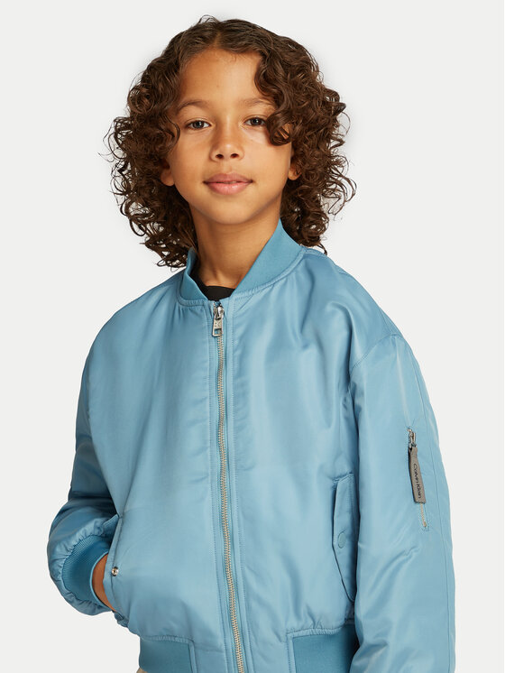 Calvin Klein Jeans Calvin Klein Jeans Kurtka bomber IB0IB02254 Niebieski Regular Fit