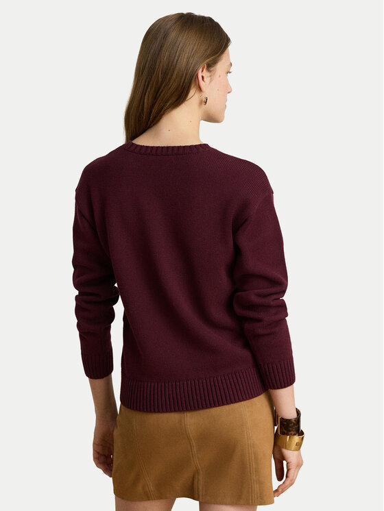 LAUREN RALPH LAUREN LAUREN RALPH LAUREN Светр 200B27844001 Бордовий Relaxed Fit