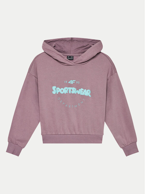 4F 4F Pulóver 4FJWAW24TSWSF1213 Lila Regular Fit
