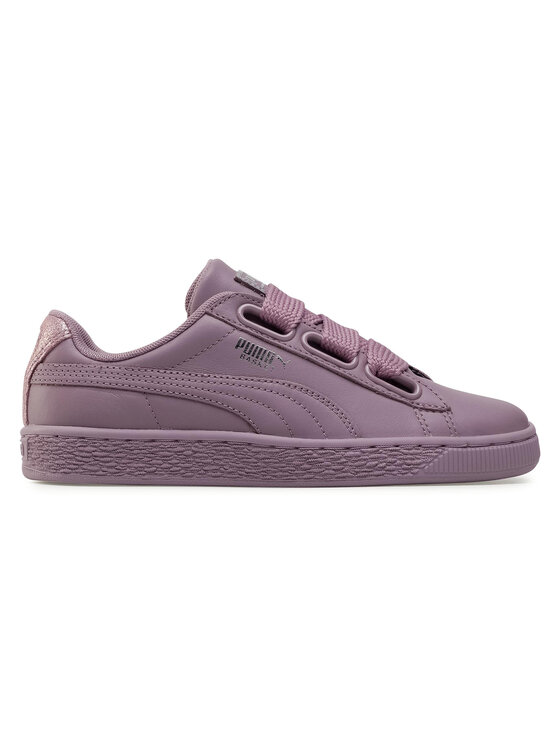 Puma basket deals heart purple