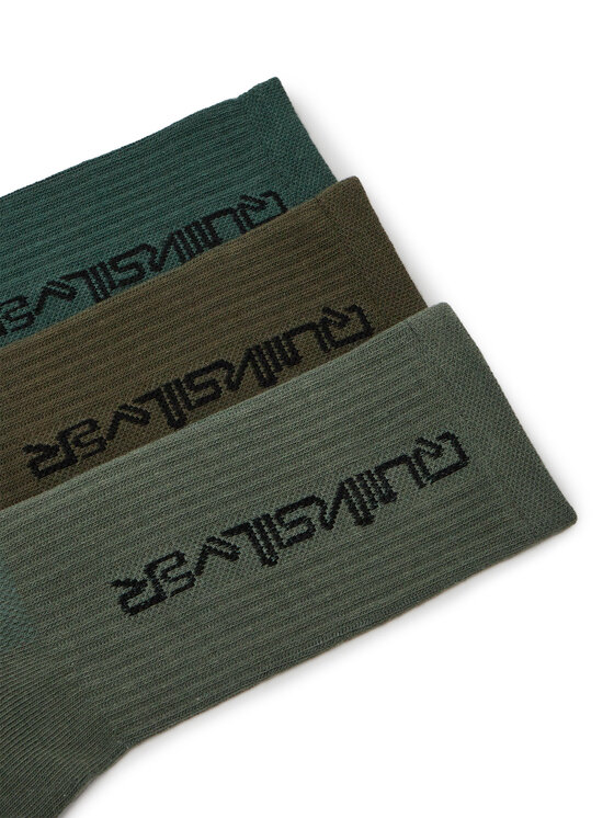 Quiksilver Quiksilver Dlhé ponožky AS_QUIKSILVER_100W_SS25 (3-PACK) Kaki