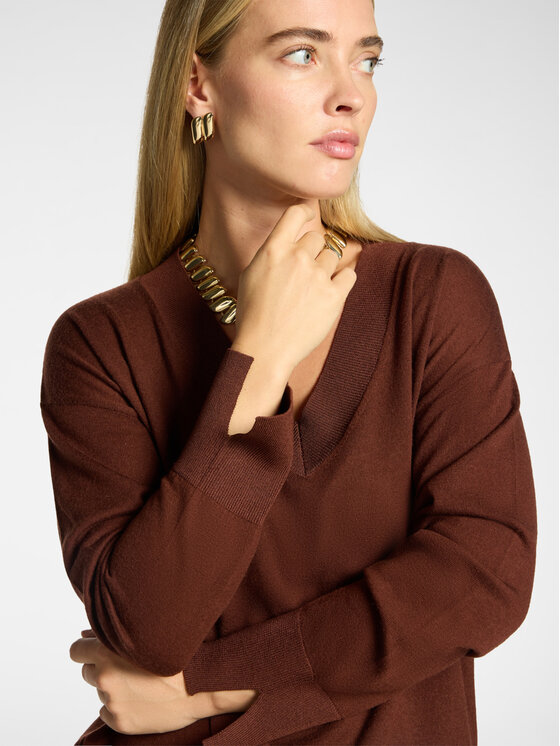 Elena Mirò Elena Mirò Maglione M112Z000879N022 Marrone Regular Fit