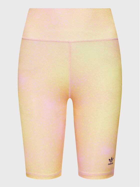 adidas adidas Κολάν Ποδηλασίας Allover Print HL6601 Κίτρινο Slim Fit