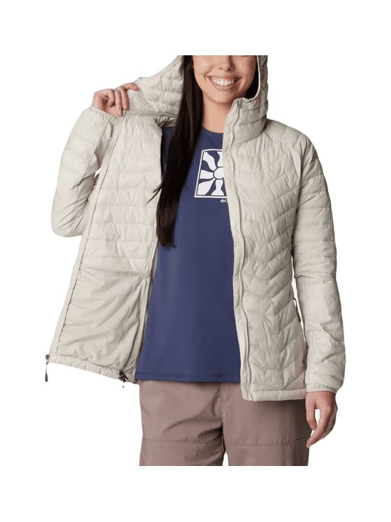 Columbia Columbia Kurtka przejściowa Powder Pass Hooded Jacket 1773211278 Beżowy Regular Fit