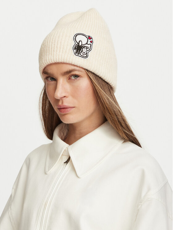 KARL LAGERFELD KARL LAGERFELD Czapka B4W33041 Kremowy
