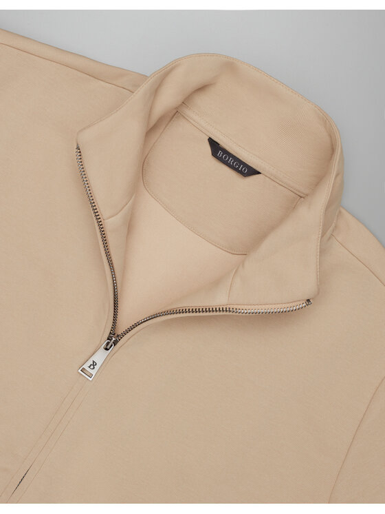 Borgio Borgio Bluza Bisenti Beżowy Slim Fit
