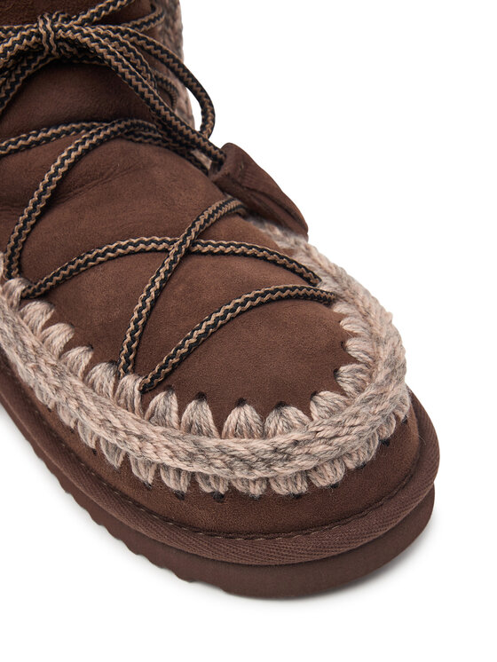 Mou Mou Μπότες Χιονιού Eskimo Scoubidou FW101124A Σκούρο καφέ