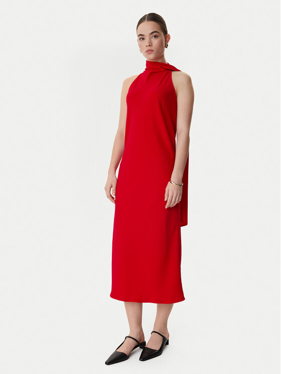 Marella Marella Koktejlové šaty Ninfee 2613221083 Červená Regular Fit