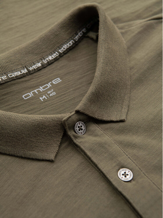Ombre Ombre Polo OM-POWS-0142 Khaki Regular Fit