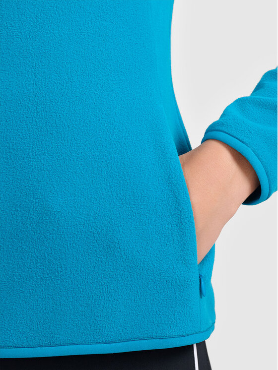 4F 4F Bluza BASIC+ Turkusowy Slim Fit