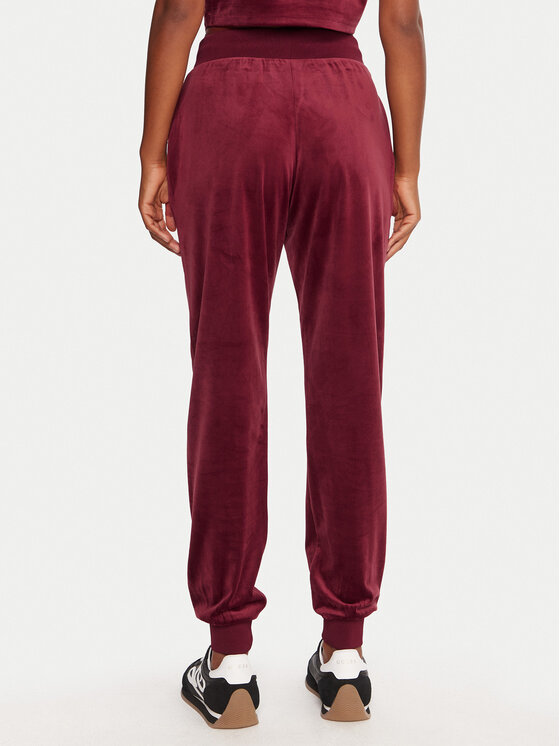 Guess Guess Spodnji del trenirke V3BB27 K0232 Bordo rdeča Regular Fit