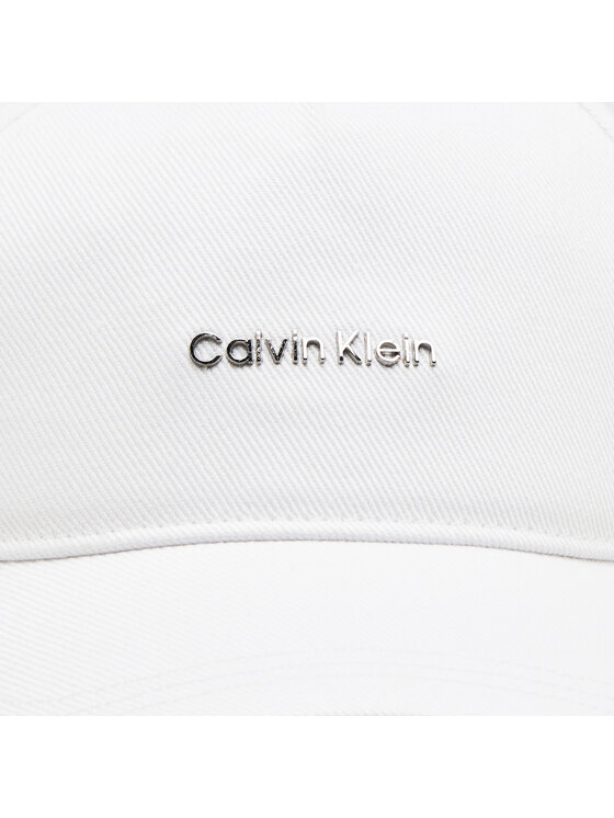 Calvin Klein Calvin Klein Kšiltovka Calvin Lettering Canvas Cap K60K612764 Bílá