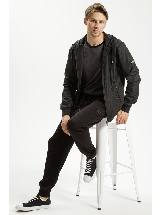 Cross Jeans Cross Jeans Spodnie dresowe 49072-020 Czarny Regular Fit
