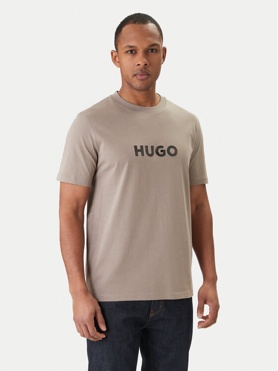 HUGO HUGO Majica Dumeo 50557437 Bež Regular Fit