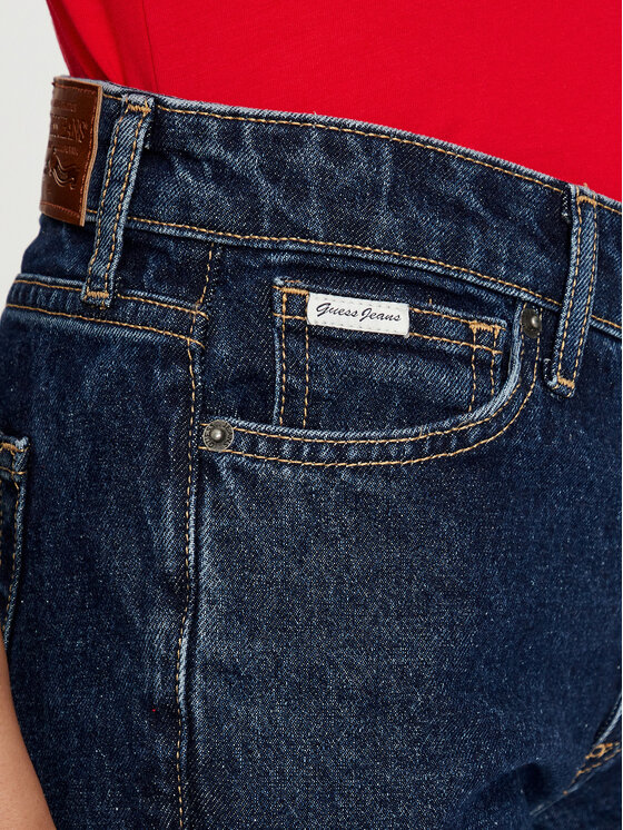 Guess Jeans Guess Jeans Jeansy W4YA98 D5CC2 Tmavomodrá Straight Fit