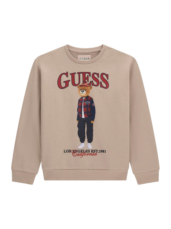 Guess Guess Суитшърт L6BQ14 K6130 Бежов Regular Fit