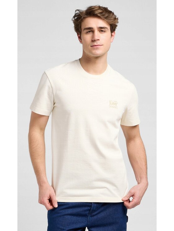 Lee Lee T-Shirt Workwear Essential Tee Biały Relaxed Fit